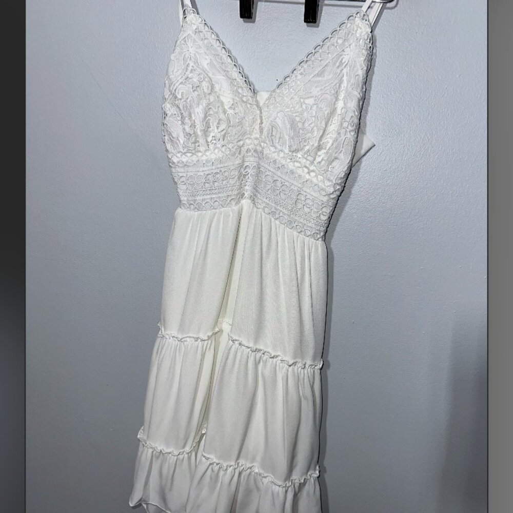 White Zaful dress